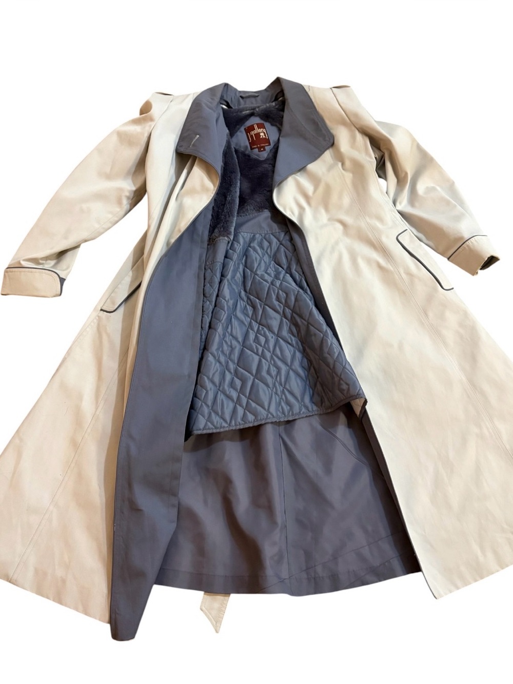 J.Gallery Vintage Women’s Two-Tone Trench Coat